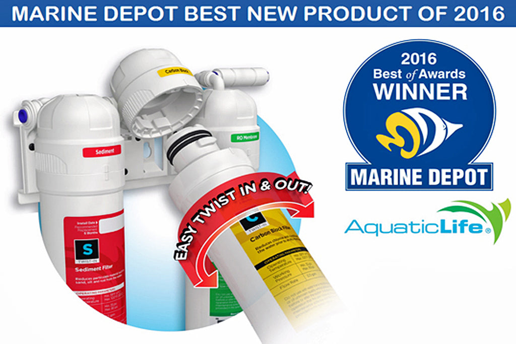 Marine Depot Awards Aquatic Life's Twist-In RO/DI System Best New Product of 2016!