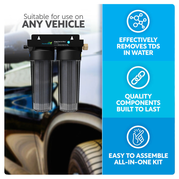 AQUATICLIFE Aquatic Life Deionized Spot-Free Car Rinse Unit - Premium Water  Deionizer for Car Washing - Spotless Car, RV, and Motorcycle Wash System