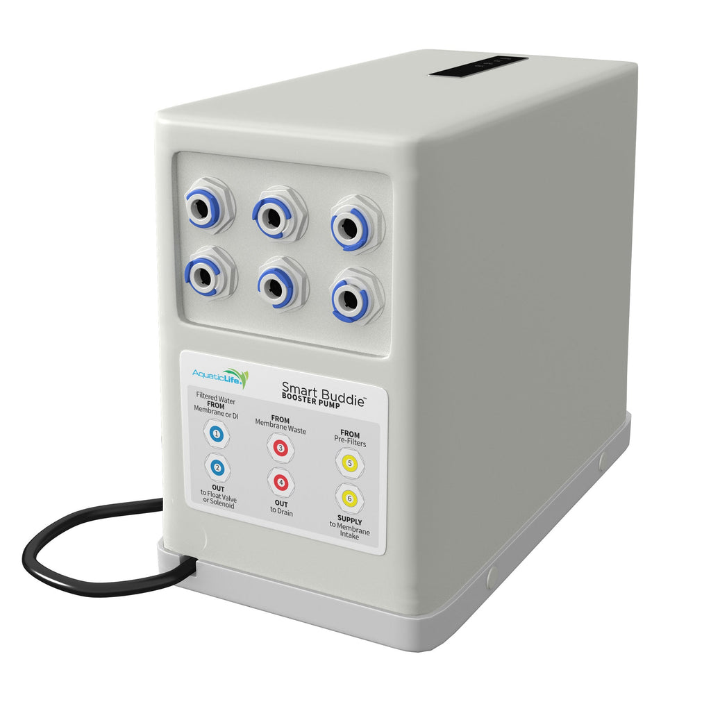 Aquatic Life Smart Buddie Booster Pump for 50-100 GPD Reverse Osmosis RO/DI Systems