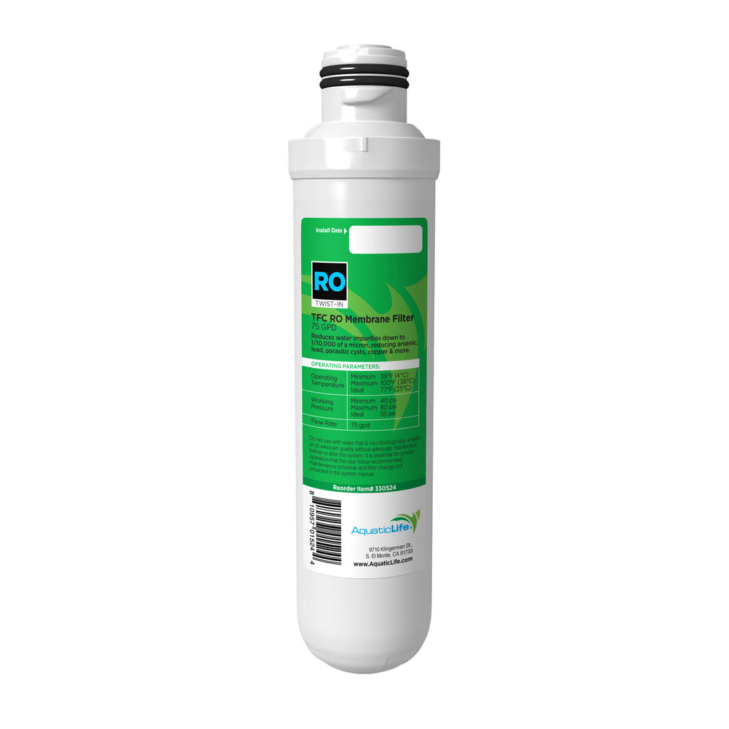 Twist-In RO Membrane Filter Cartridge 75 GPD