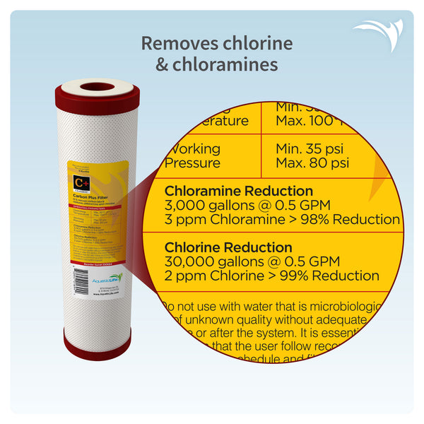 10-Inch Sediment and Carbon Plus Chloramine Replacement Filter