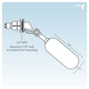 Auto Shut-Off Float Valve, 1/4-Inch