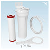 Classic Carbon Plus Water Filtration Clear Canister Filter with Chloramine Cartridge and Tubing