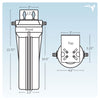 Classic Carbon Plus Water Filtration Canister Filter with Chloramine Cartridge and Tubing