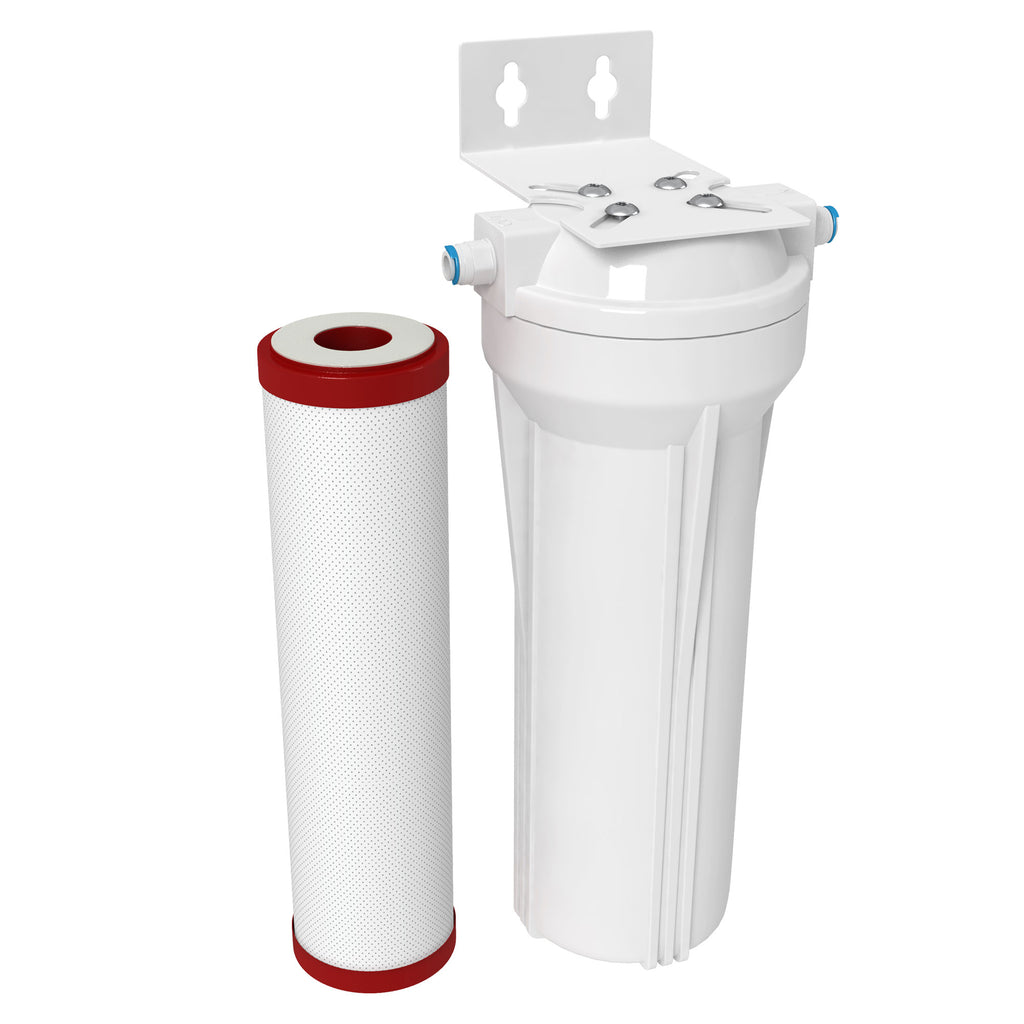 Classic Carbon Plus Water Filtration Canister Filter with Chloramine Cartridge and Tubing