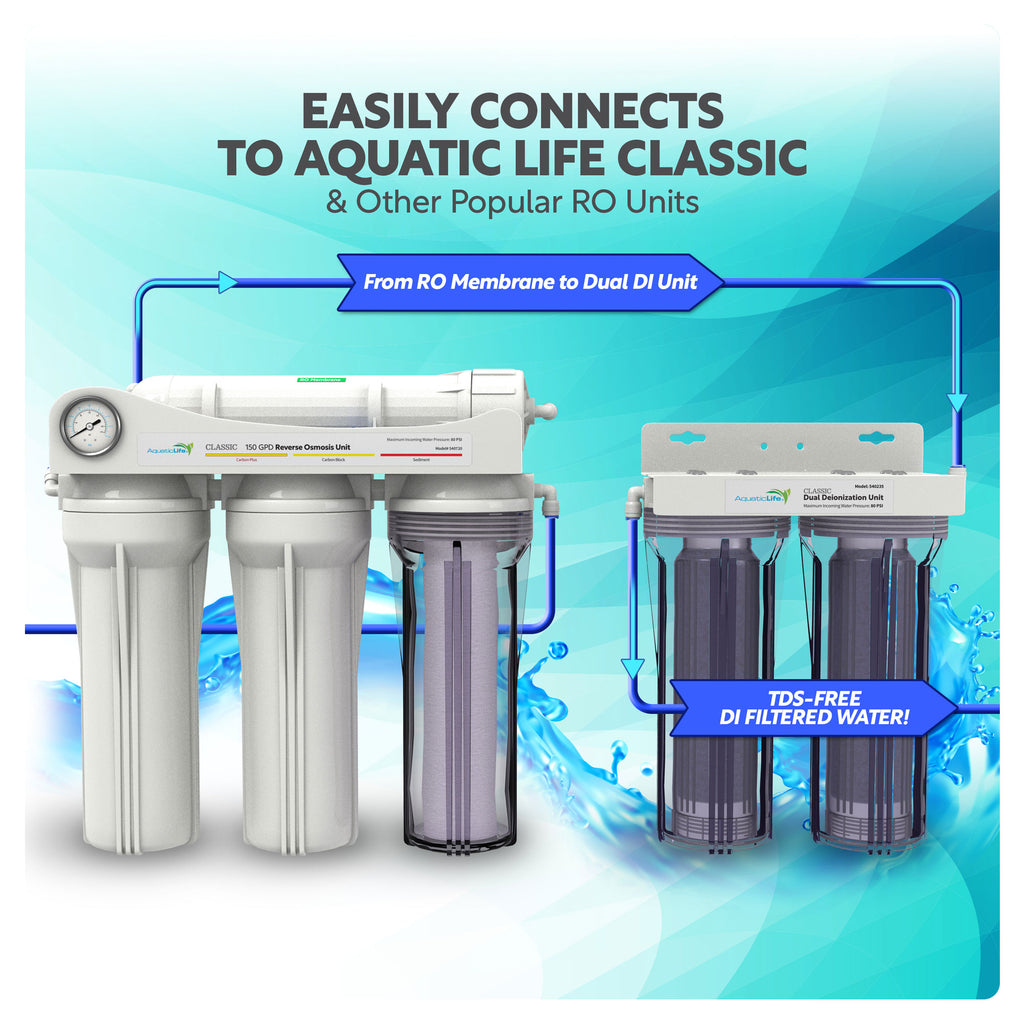 Classic Dual Deionization Resin Water Filtration System – aquaticlife.com