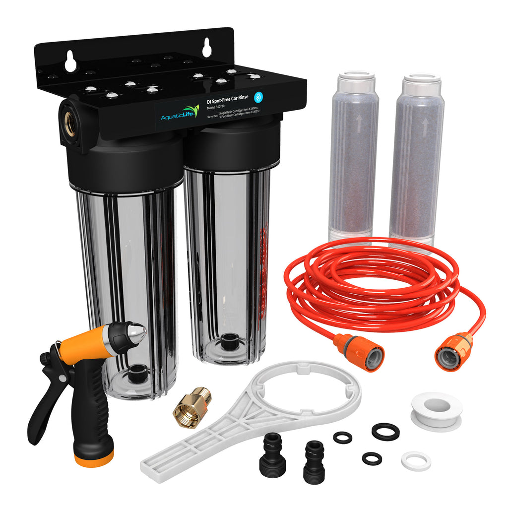 Filterelated Spotless Water System.Car Wash System,Deionized Water System  for RV, Vehicles, Motorcycles, Bikes, Boats, Planes,No Spots (Blue-617)