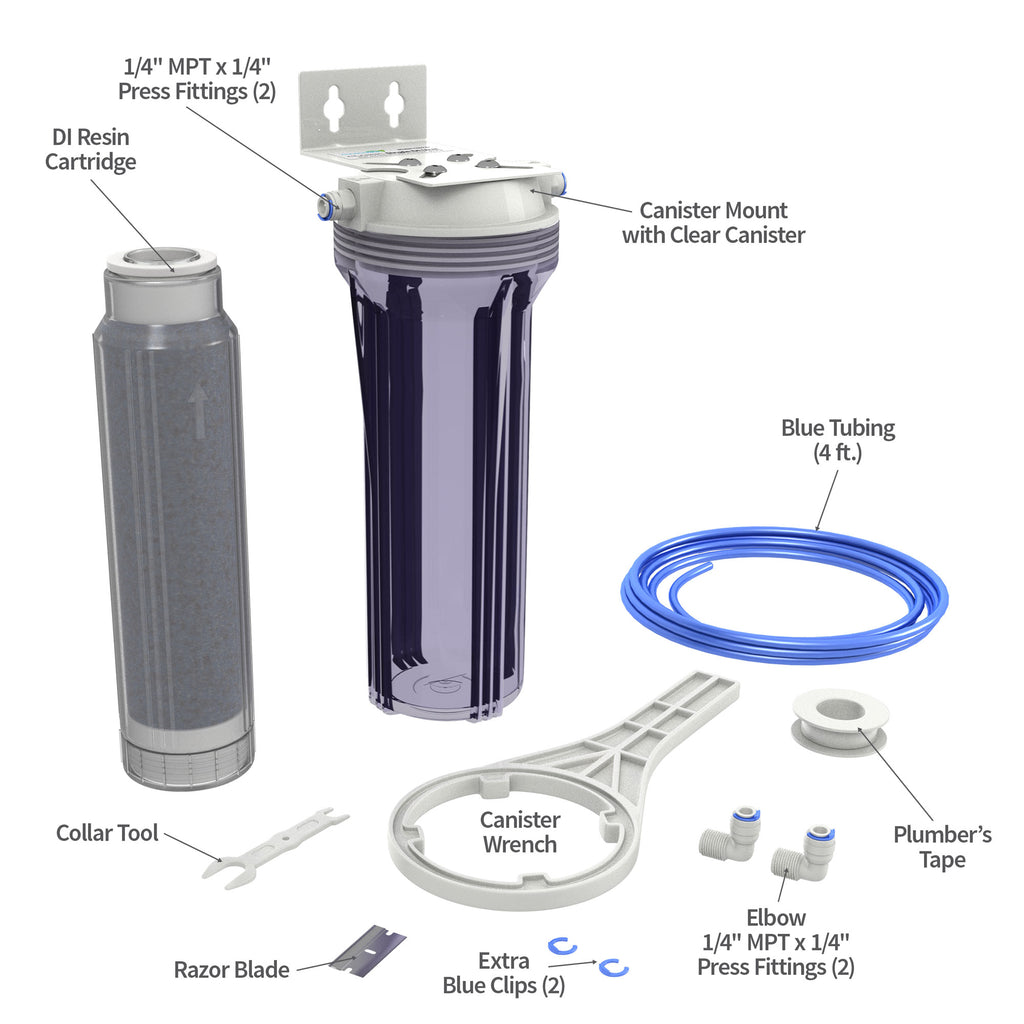 Classic Color Changing Deionization Resin Water Filtration System ...