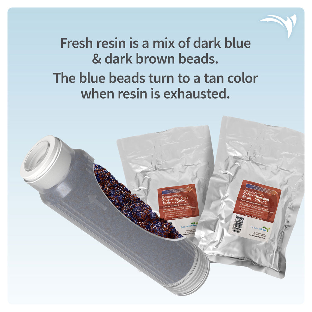 (RODI) 10” Color Indicating Mixed Bed DI Resin Starter Kit ...