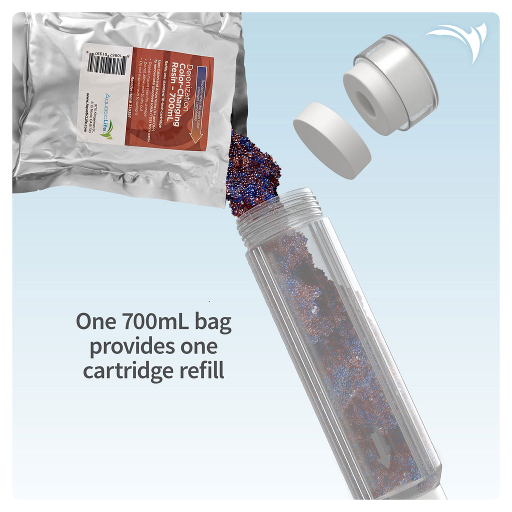 (RODI) 10” Color Indicating Mixed Bed DI Resin Starter Kit ...