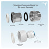 Brass Faucet Adapters with Hose Bib ¼” Press Fitting