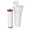 Classic Carbon Plus Water Filtration Clear Canister Filter with Chloramine Cartridge and Tubing