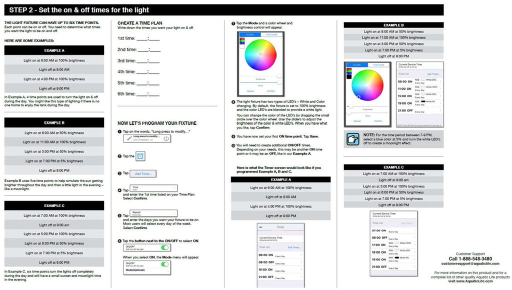 Aquatic Life Reno WiFi RGBW LED Aquarium Light Fixture with Phone App